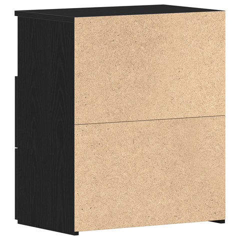 vidaXL Nightstands Set of 2 Black Oak 50x32x60cm Made of Engineered Wood