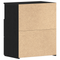 vidaXL Nightstands Set of 2 Black Oak 50x32x60cm Made of Engineered Wood