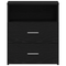 vidaXL Nightstands Set of 2 Black Oak 50x32x60cm Made of Engineered Wood