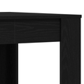vidaXL Black Oak Dining Table 140x74.5x76 cm - Made of Engineered Wood