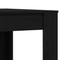 vidaXL Black Oak Dining Table 140x74.5x76 cm - Made of Engineered Wood