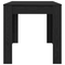 vidaXL Black Oak Dining Table 140x74.5x76 cm - Made of Engineered Wood