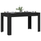 vidaXL Black Oak Dining Table 140x74.5x76 cm - Made of Engineered Wood