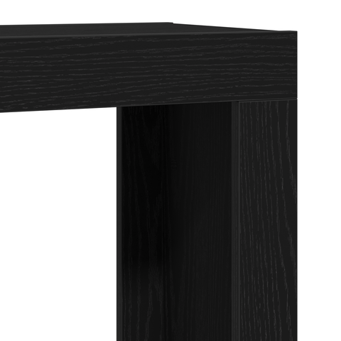 vidaXL 3-Piece Nesting Coffee Table Set - Black Oak Engineered Wood