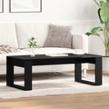 vidaXL Black Oak Coffee Table 102x50x35 cm Made of Engineered Wood