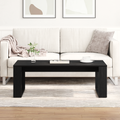 vidaXL Black Oak Coffee Table 102x50x35 cm Made of Engineered Wood