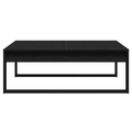 vidaXL Black Oak Coffee Table - 100x100x35 cm Made from Engineered Wood
