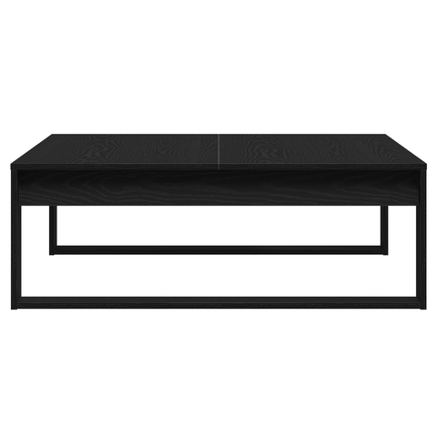 vidaXL Black Oak Coffee Table - 100x100x35 cm Made from Engineered Wood