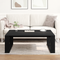vidaXL Black Oak Coffee Table - 100x100x35 cm Made from Engineered Wood
