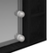 vidaXL Mirror Cabinet Black oak 76 x 15 x 55 cm Engineered wood