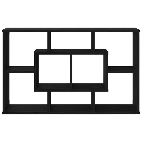 vidaXL Wall Shelf - Black Oak, 85 x 16 x 52.5 cm, Made of Engineered Wood