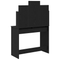 vidaXL Dressing Table with LED Lights Black Oak 96x40x142 cm