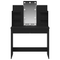 vidaXL Dressing Table with LED Lights Black Oak 96x40x142 cm