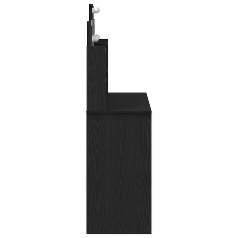 vidaXL Dressing Table with LED Lights Black Oak 96x40x142 cm