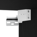 vidaXL Wall-mounted Bedside Cabinet Black Oak 35x35x20 cm