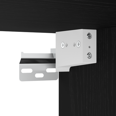 vidaXL Wall-mounted Bedside Cabinet Black Oak 35x35x20 cm