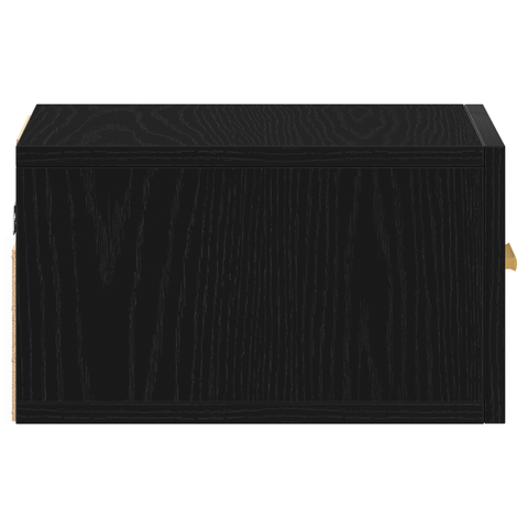 vidaXL Wall-mounted Bedside Cabinets 2 pcs Black Oak 35x35x20 cm