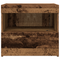 vidaXL Bedside Cabinet with LED Lights Old Wood 50x40x45 cm