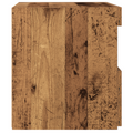 vidaXL Bedside Cabinet with LED Lights Old Wood 50x40x45 cm