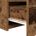 vidaXL Bedside Cabinets with LED Lights 2 pcs Old Wood 50x40x45 cm