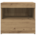 vidaXL Bedside Cabinets with LED Lights 2 pcs Artisan Oak 50x40x45 cm