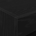 vidaXL Bedside Cabinet with LED Lights Black Oak 50x40x45 cm