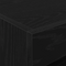 vidaXL Bedside Cabinet with LED Lights Black Oak 50x40x45 cm