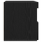 vidaXL Bedside Cabinet with LED Lights Black Oak 50x40x45 cm