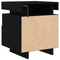vidaXL Bedside Cabinet with LED Lights Black Oak 40x39x48,5 cm