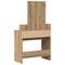 vidaXL Dressing Table with Mirror and LEDs Artisan Oak Engineered Wood