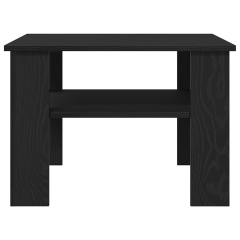 vidaXL Black Oak Coffee Table 60x60x42 cm Made of Engineered Wood