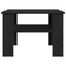 vidaXL Black Oak Coffee Table 60x60x42 cm Made of Engineered Wood