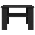 vidaXL Black Oak Coffee Table 60x60x42 cm Made of Engineered Wood
