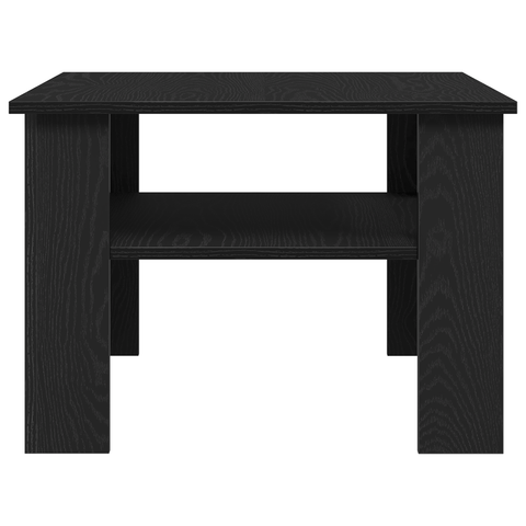 vidaXL Black Oak Coffee Table 60x60x42 cm Made of Engineered Wood