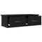 vidaXL Wall-mounted Drawer Shelf Black Oak 60x26x18,5cm Engineered Wood