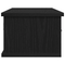 vidaXL Wall-mounted Drawer Shelf Black Oak 60x26x18,5cm Engineered Wood