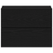 vidaXL Bedside Cabinet in Black Oak - 40 x 30 x 30 cm - Made from Engineered Wood