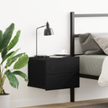 vidaXL Bedside Cabinet in Black Oak - 40 x 30 x 30 cm - Made from Engineered Wood