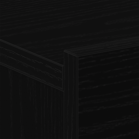 vidaXL Nightstands 2 Pack Black Oak 40x30x30 cm Engineered Wood