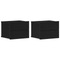 vidaXL Nightstands 2 Pack Black Oak 40x30x30 cm Engineered Wood
