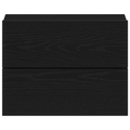 vidaXL Nightstands 2 Pack Black Oak 40x30x30 cm Engineered Wood