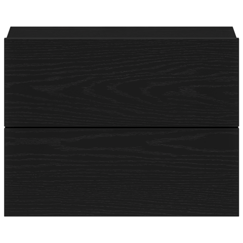vidaXL Nightstands 2 Pack Black Oak 40x30x30 cm Engineered Wood
