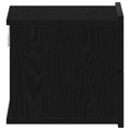 vidaXL Nightstands 2 Pack Black Oak 40x30x30 cm Engineered Wood