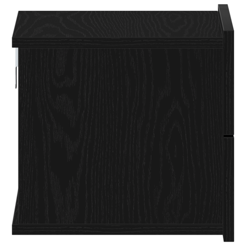 vidaXL Nightstands 2 Pack Black Oak 40x30x30 cm Engineered Wood