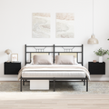 vidaXL Nightstands 2 Pack Black Oak 40x30x30 cm Engineered Wood