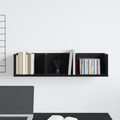 vidaXL CD Wall Shelf - Black Oak, 75x18x18 cm, Made of Engineered Wood
