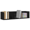 vidaXL CD Wall Shelf - Black Oak, 75x18x18 cm, Made of Engineered Wood