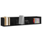 vidaXL CD Wall Shelf Black Oak 100x18x18 cm Engineered Wood