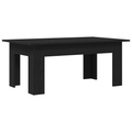 vidaXL Black Oak Coffee Table, 100x60x42 cm, Made of Engineered Wood