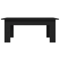 vidaXL Black Oak Coffee Table, 100x60x42 cm, Made of Engineered Wood